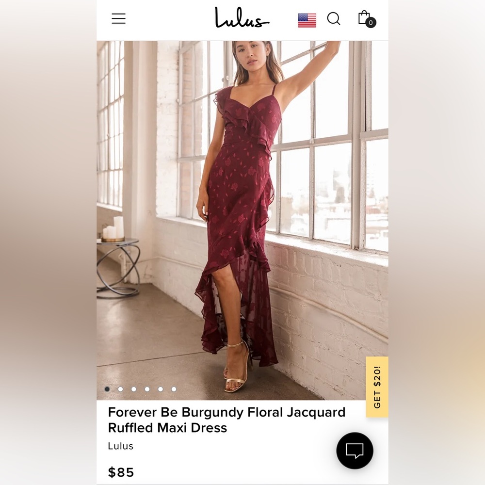 Lulus wedding guest dress used only once jacquard